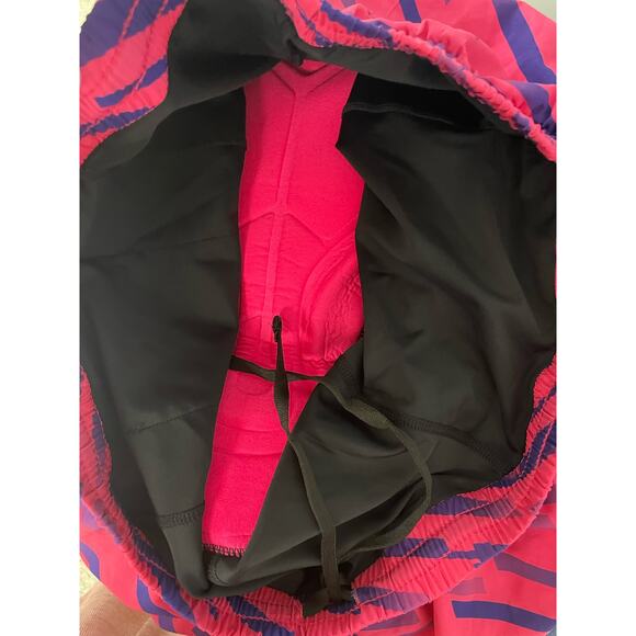 Beroy pink purple drawstring pull on cycling skort padded seat women's size XL - Picture 4 of 8